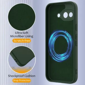 RUBBER MAGSAFE Silikónový kryt pre Google Pixel 9a zelený