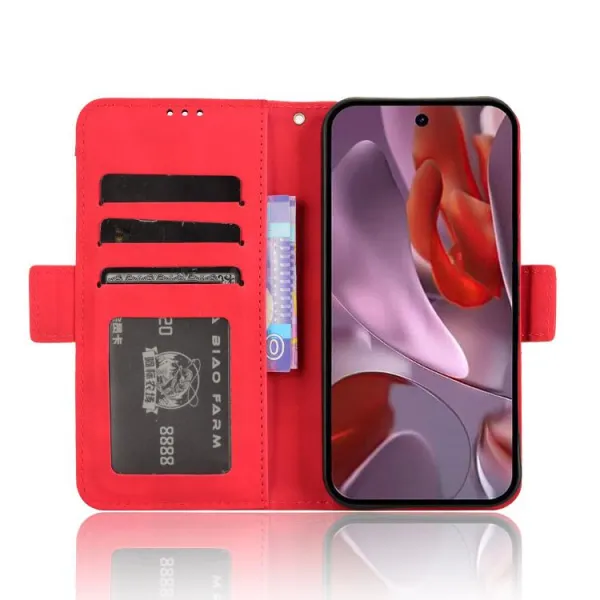 SLOT Peňaženkový obal pre Google Pixel 9a červený