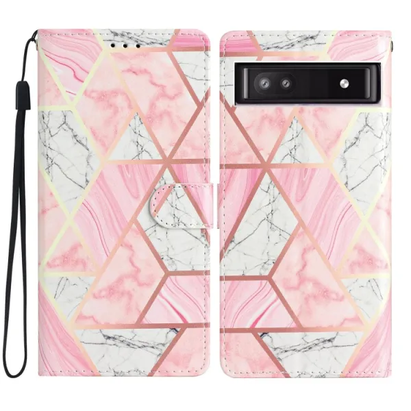 ART Peňaženkový kryt pre Google Pixel 9a PINK MARBLE