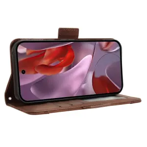 SLOT Peňaženkový obal pre Google Pixel 9a hnedý