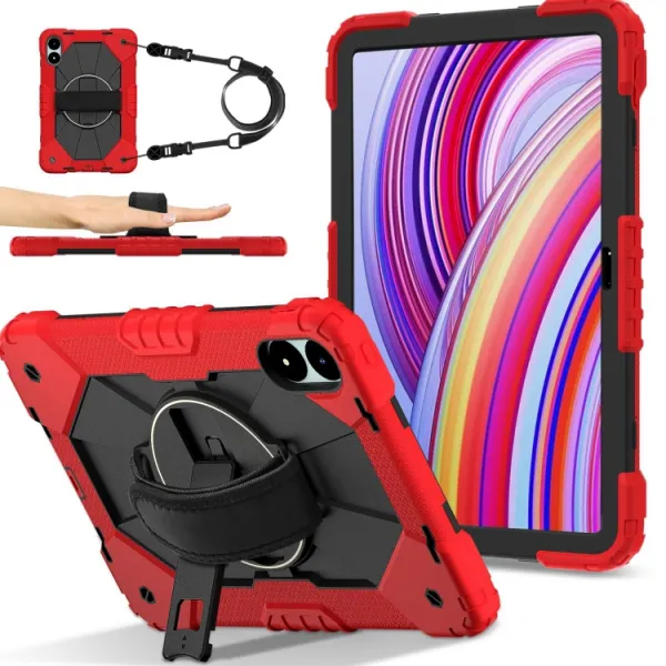 SOLID Odolný obal pre Xiaomi Redmi Pad Pro / Pad Pro 5G červený