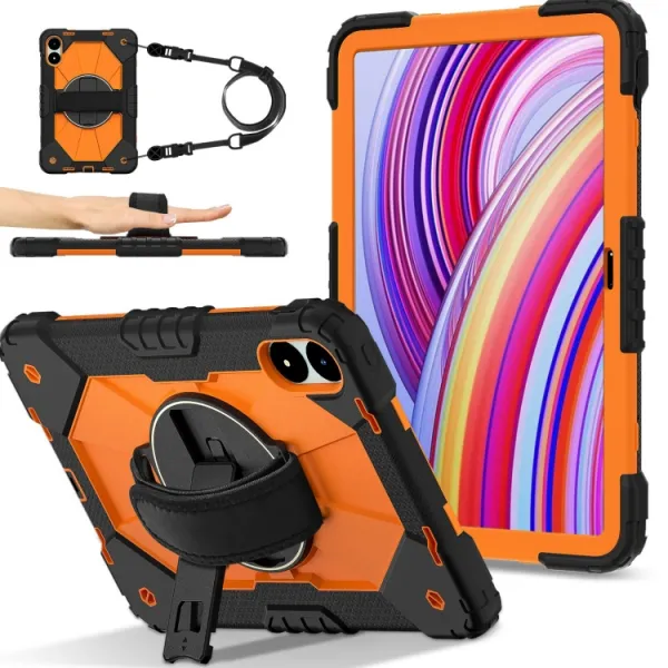SOLID Odolný obal pre Xiaomi Redmi Pad Pro / Pad Pro 5G oranžový