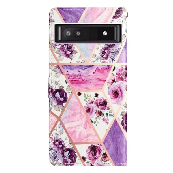 ART Peňaženkový kryt pre Google Pixel 9a PURPLE MARBLE