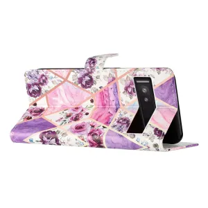 ART Peňaženkový kryt pre Google Pixel 9a PURPLE MARBLE