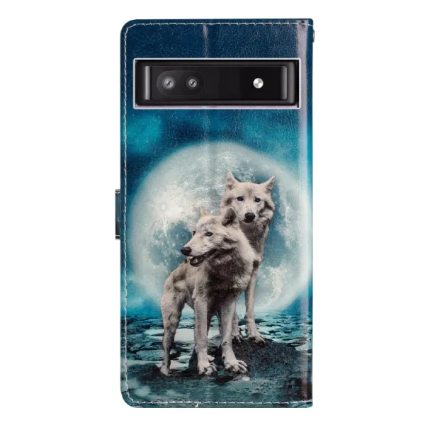 ART Peňaženkový kryt pre Google Pixel 9a TWO WOLVES