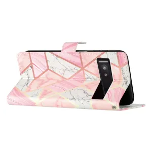 ART Peňaženkový kryt pre Google Pixel 9a PINK MARBLE