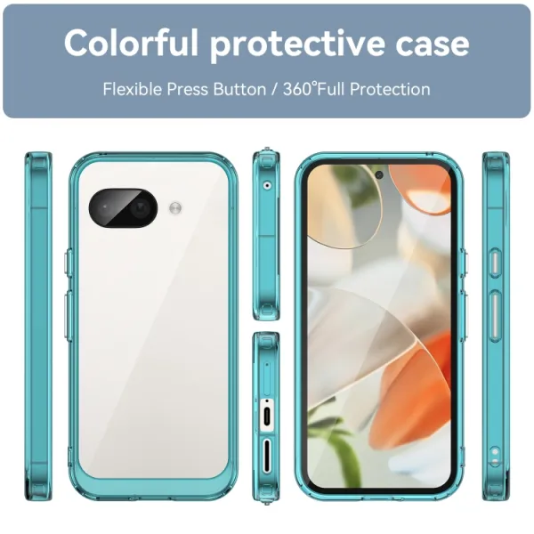 CRYSTAL Ochranný kryt pre Google Pixel 9a tyrkysový
