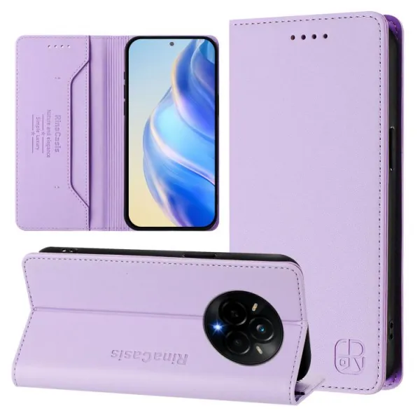RINA Zaklápacie puzdro pre Realme 14 Pro 5G fialová