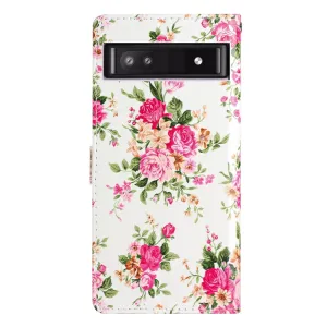 ART Peňaženkový kryt pre Google Pixel 9a PEONIES