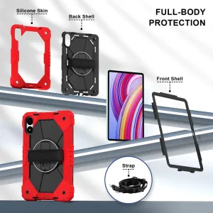 SOLID Odolný obal pre Xiaomi Redmi Pad Pro / Pad Pro 5G červený