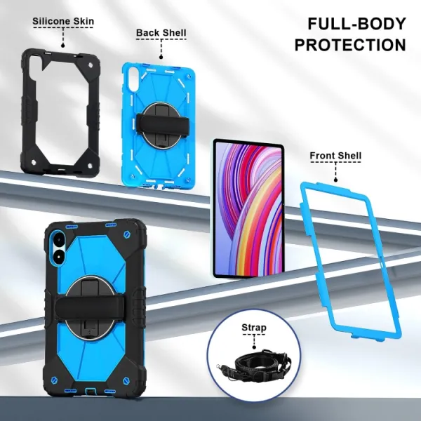 SOLID Odolný obal pre Xiaomi Redmi Pad Pro / Pad Pro 5G svetlomodrý