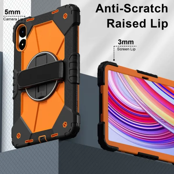 SOLID Odolný obal pre Xiaomi Redmi Pad Pro / Pad Pro 5G oranžový