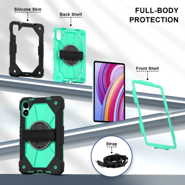 SOLID Odolný obal pre Xiaomi Redmi Pad Pro / Pad Pro 5G mentolový