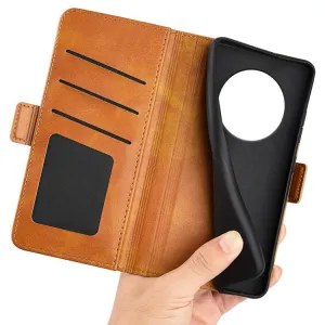 SIDE Peňaženkové puzdro pre Realme 14 Pro+ svetlohnedé