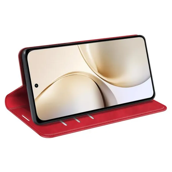 MAGNETIC Zaklápací kryt pre Realme 14 Pro+ červený