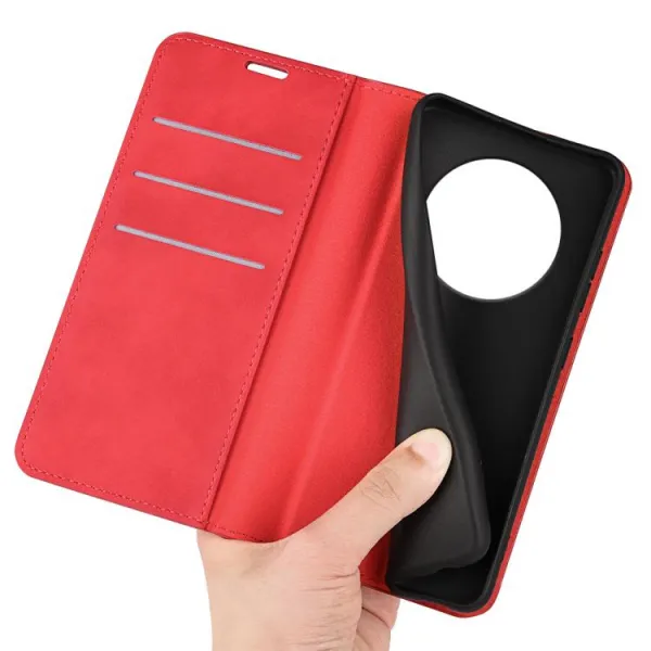 MAGNETIC Zaklápací kryt pre Realme 14 Pro+ červený