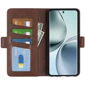 SIDE Peňaženkové puzdro pre Realme 14 Pro 5G tmavohnedé