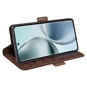SIDE Peňaženkové puzdro pre Realme 14 Pro 5G tmavohnedé
