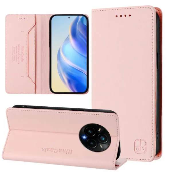 RINA Zaklápacie puzdro pre Realme 14 Pro+ 5G ružové