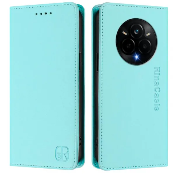 RINA Zaklápacie puzdro pre Realme 14 Pro 5G mentolové