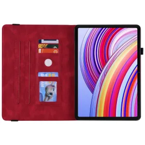 ART BUTTERFLY Zaklápacie puzdro pre Xiaomi Redmi Pad Pro / Pad Pro 5G červené