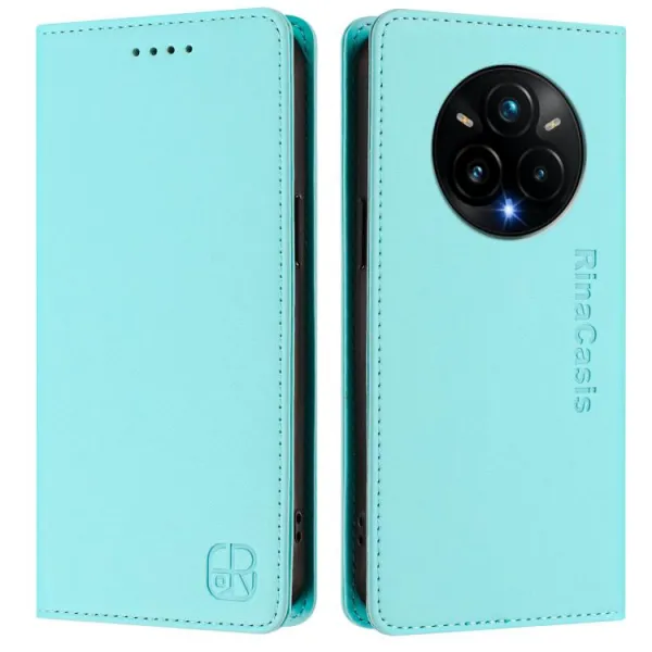 RINA Zaklápacie puzdro pre Realme 14 Pro+ 5G mentolové