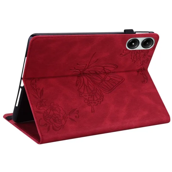 ART BUTTERFLY Zaklápacie puzdro pre Xiaomi Redmi Pad Pro / Pad Pro 5G červené