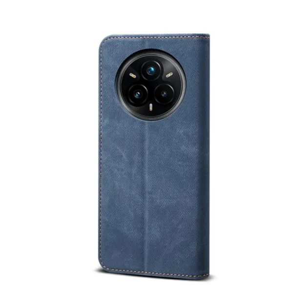 DENIM Peňaženkový kryt pre Realme 14 Pro+ 5G modrý