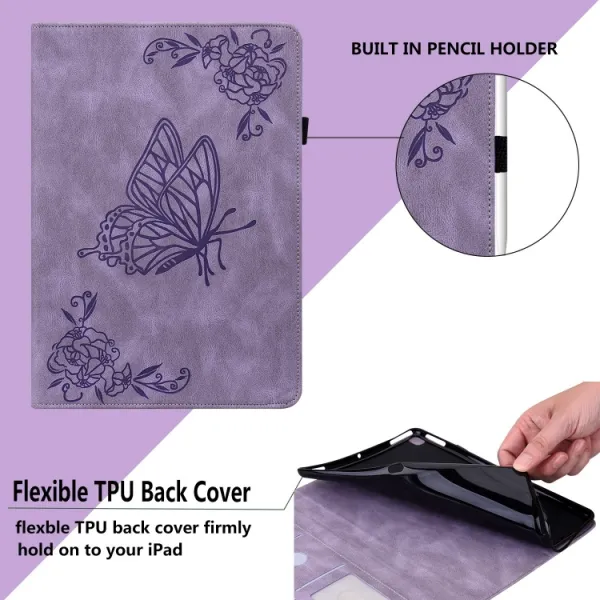 ART BUTTERFLY Zaklápacie puzdro pre Xiaomi Redmi Pad Pro / Pad Pro 5G fialové