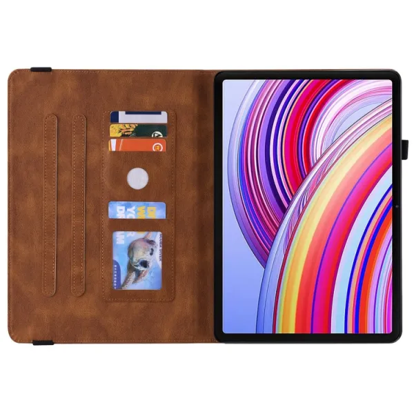 ART BUTTERFLY Zaklápacie puzdro pre Xiaomi Redmi Pad Pro / Pad Pro 5G hnedé