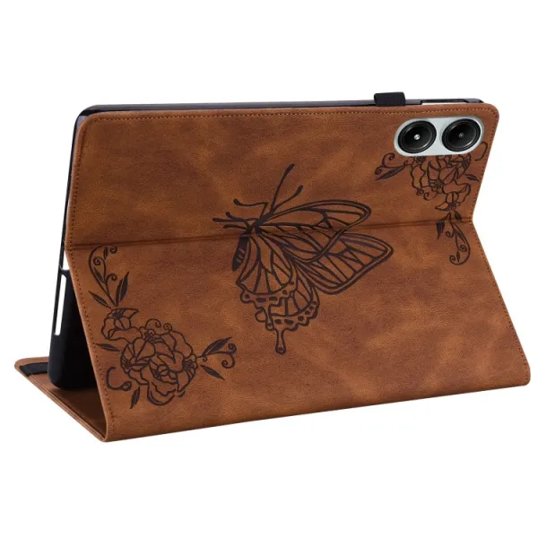 ART BUTTERFLY Zaklápacie puzdro pre Xiaomi Redmi Pad Pro / Pad Pro 5G hnedé