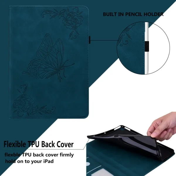 ART BUTTERFLY Zaklápacie puzdro pre Xiaomi Redmi Pad Pro / Pad Pro 5G modré