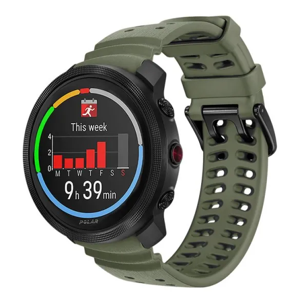 SILICONE Vymeniteľný remienok pre Polar Vantage M3 tmavozelený