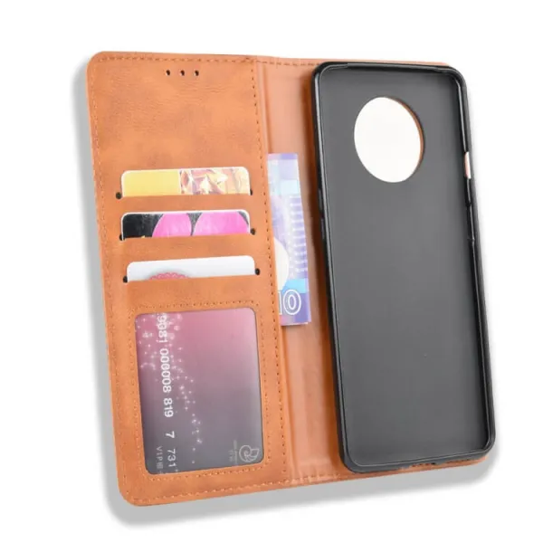 BUSINESS Peňaženkový obal OnePlus 7T hnedý