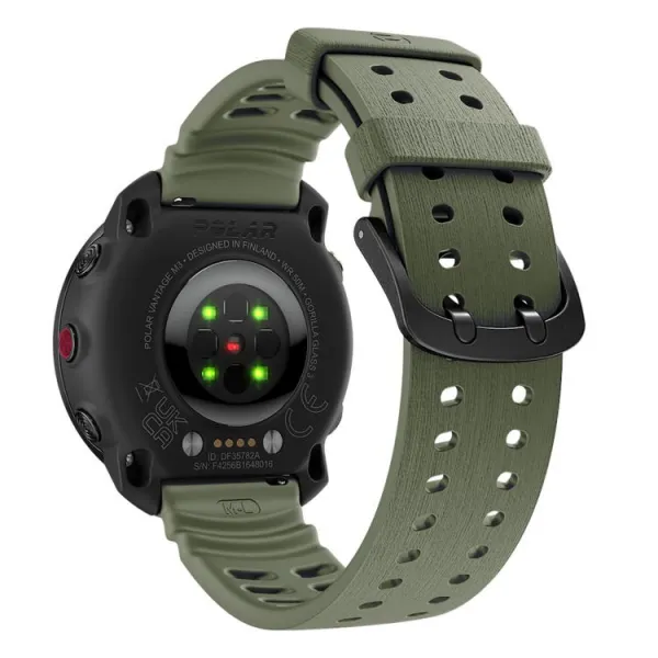 SILICONE Vymeniteľný remienok pre Polar Vantage M3 tmavozelený