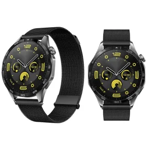 MILANESE Kovový remienok Huawei Watch GT 4 46mm čierny