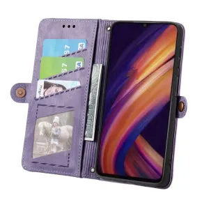 GEOM Peňaženkové puzdro pre Samsung Galaxy A25 5G fialové