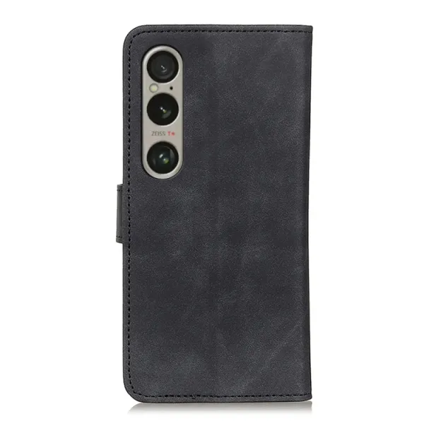 KHAZNEH RETRO Zaklápacie puzdro pre Sony Xperia 1 VI čierne
