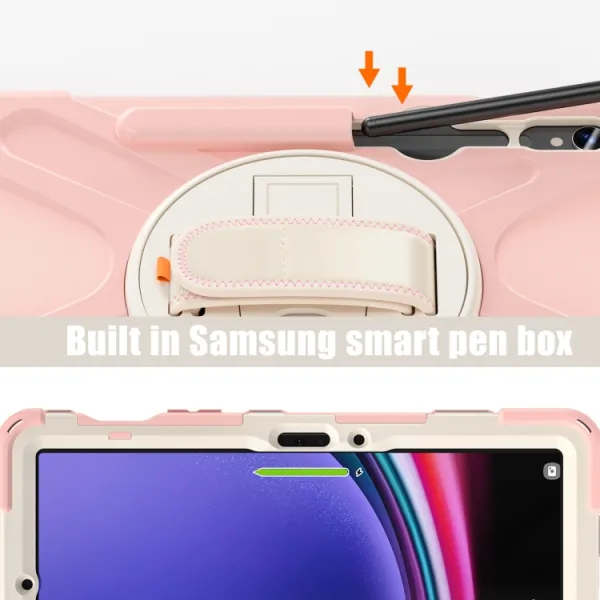 SOLID Odolný kryt pre Samsung Galaxy Tab S9 svetloružový