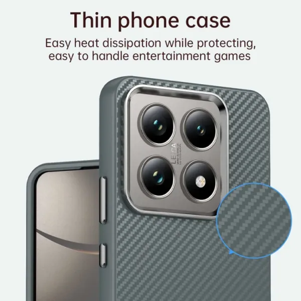 IMD CARBON Ochranný kryt pre Xiaomi 14T šedý