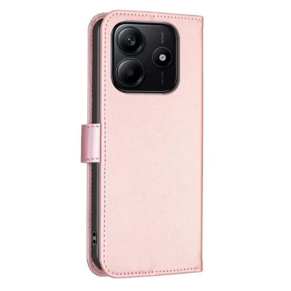 ART CLOVER Peňaženkový obal pre Xiaomi Redmi Note 14 ružový