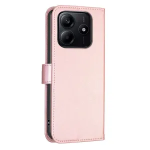 ART CLOVER Peňaženkový obal pre Xiaomi Redmi Note 14 ružový