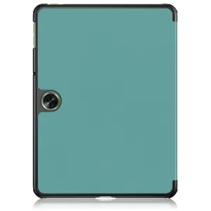 LEATHER Zaklápací kryt pre OnePlus Pad Go zelený
