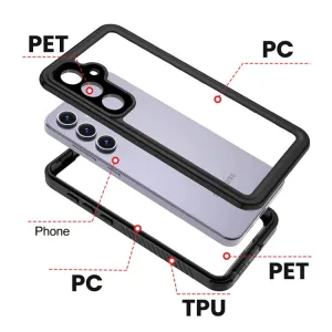 SOLID IP68 Obojstranný kryt pre Samsung Galaxy S24 FE 5G čierny