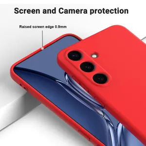 RUBBER Ochranný obal pre Samsung Galaxy S25+ 5G červený