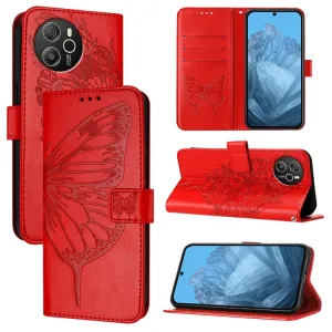 ART BUTTERFLY Peňaženkový obal pre Blackview Shark 8 červený