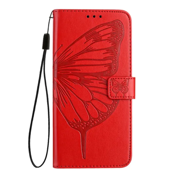 ART BUTTERFLY Peňaženkový obal pre Blackview Shark 8 červený