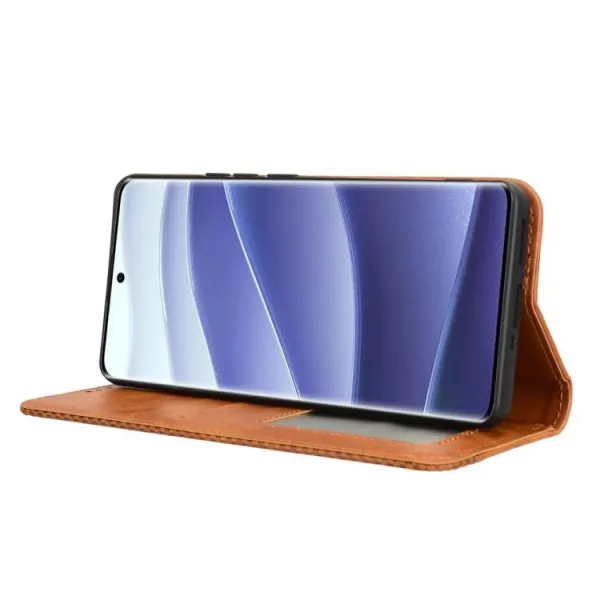 BUSINESS Peňaženkové puzdro pre Xiaomi Redmi Note 14 Pro+ 5G hnedé
