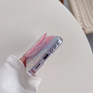 ART Plastový kryt pre Samsung Galaxy Z Flip7 FE 5G / Flip6 5G BLUE BUTTERFLY
