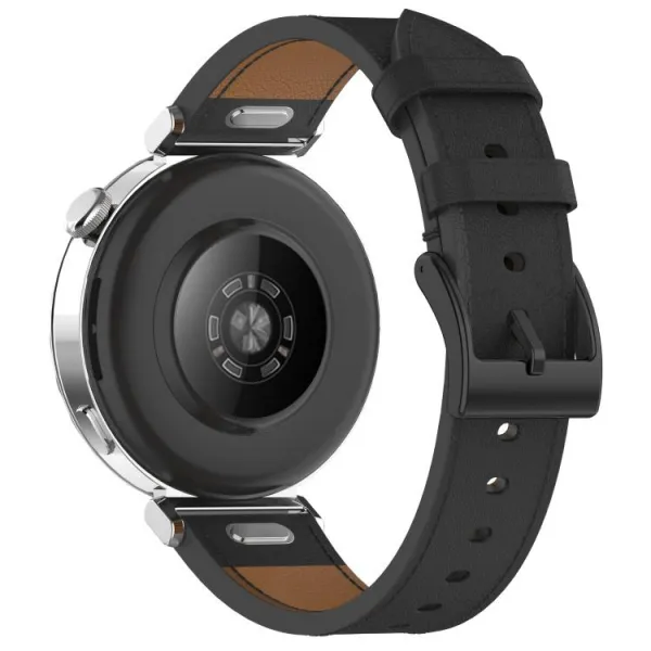 LEATHER Kožený remienok pre Xiaomi Watch S4 čierny